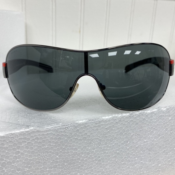 New Prada SPS 54H Aviator Sunglasses Black Gunmetal New! - Picture 11 of 14